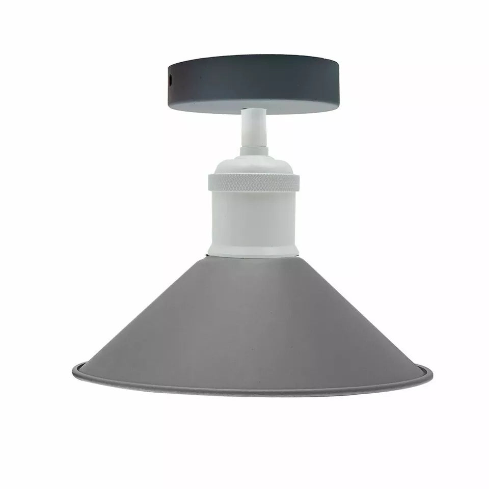Vintage Flush Mount Metal Cone Industrial pendant ceiling light ~5656