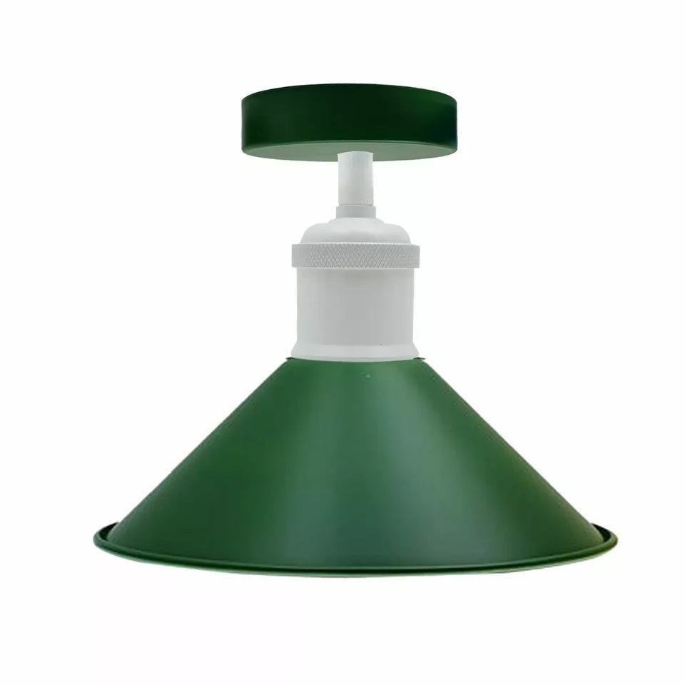 Vintage Flush Mount Metal Cone Industrial pendant ceiling light ~5656
