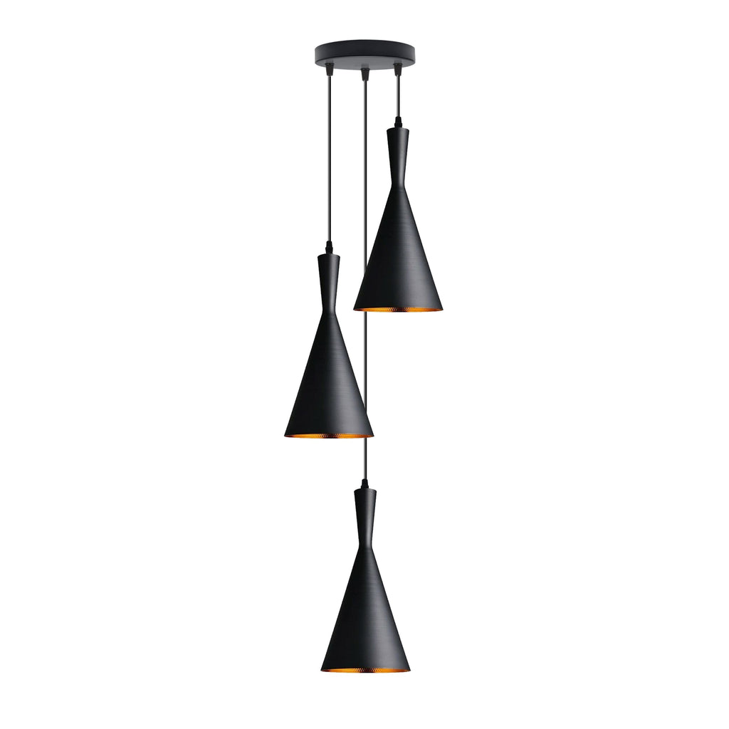 Industrial Metal 3 Head Ceiling Lamp Fixture ~6317