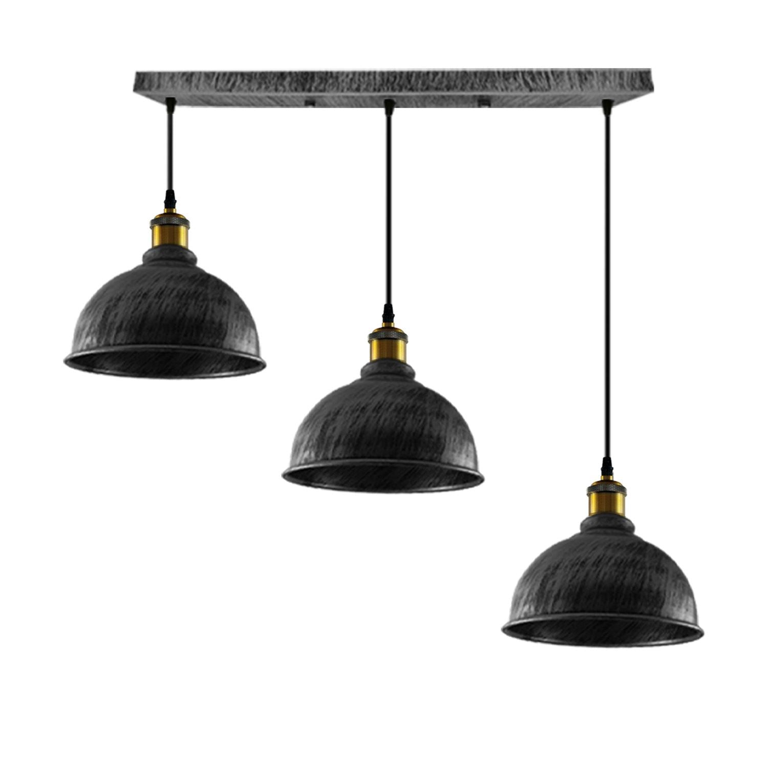 Vintage Industrial Brushed Copper Indoor Hanging Adjustable Pendant Light Metal Mug Cage Ceiling Chandelier~3386