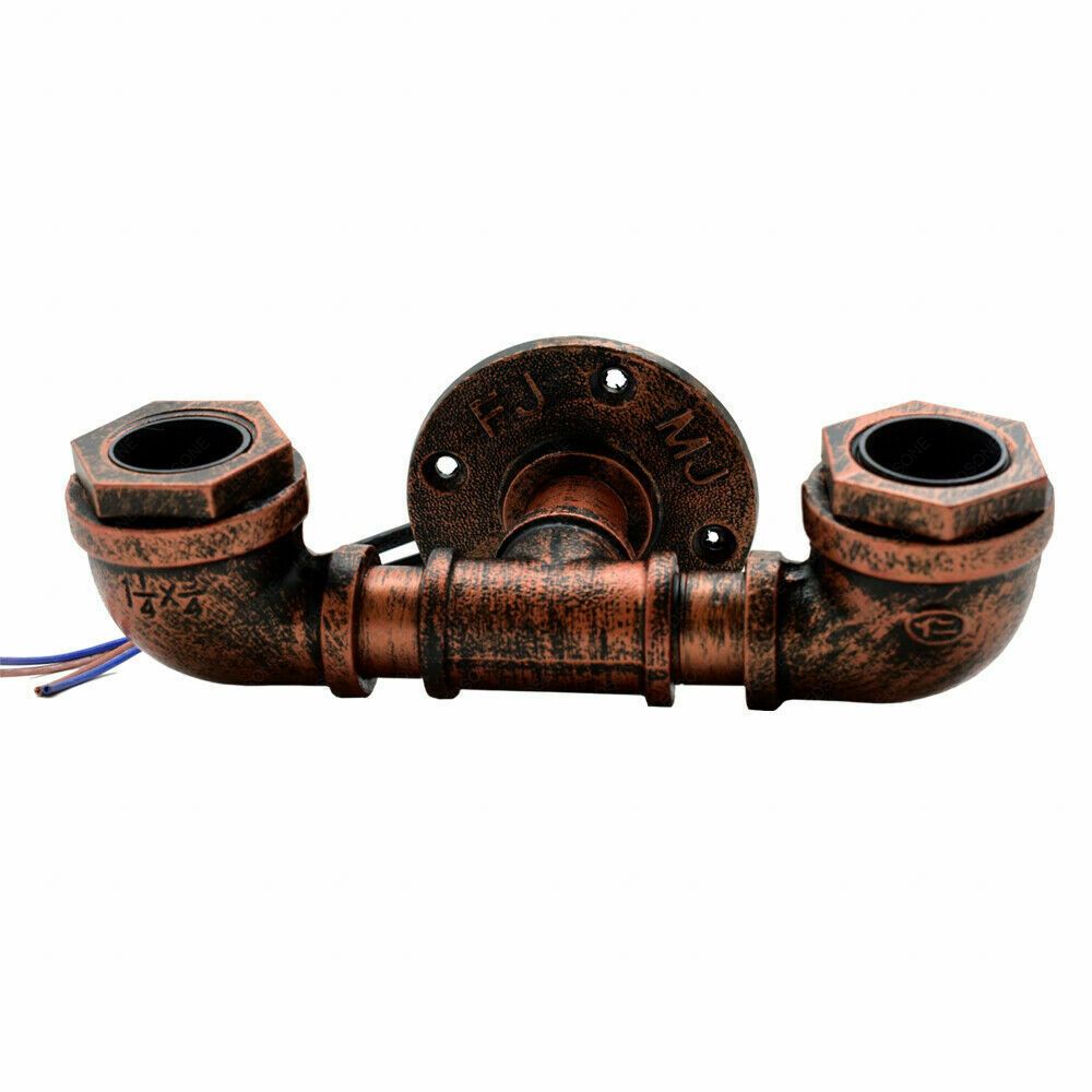 Industrial Steampunk Water Pipe Wall Light –  E27  Vintage Retro Loft Sconce~2133