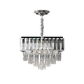 Modern Chrome Crystal E14 Chandelier with Remote ~5006