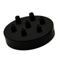 120mm Black Metal 7 Outlet Ceiling Rose Pendant Light Fitting~2777