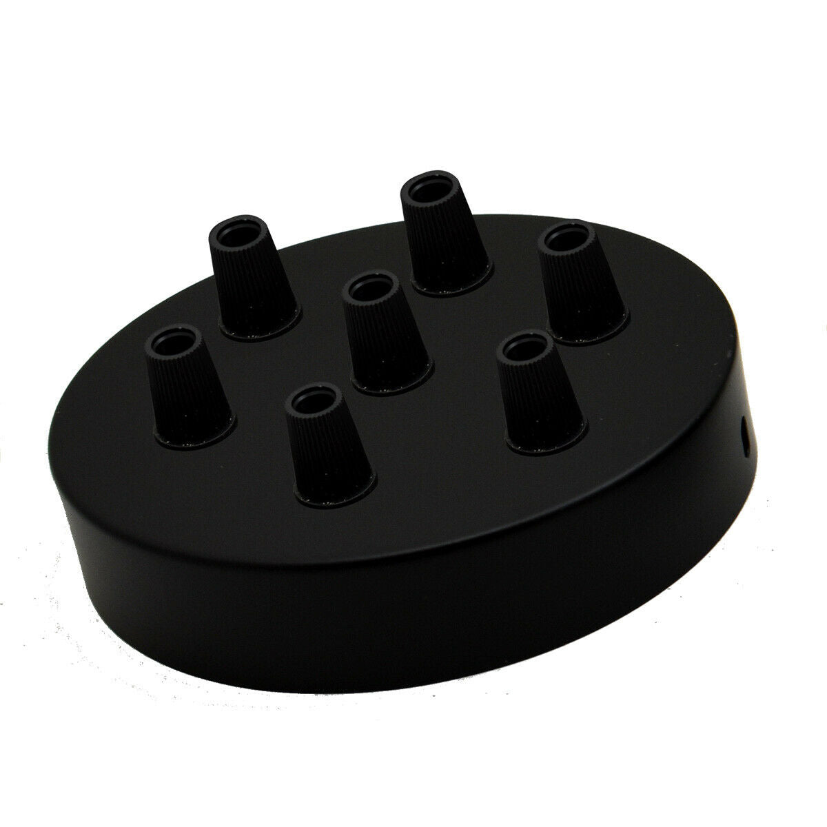 120mm Black Metal 7 Outlet Ceiling Rose Pendant Light Fitting~2777